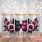 Pink/Black Butterfly - 16OZ UV DTF Wrap