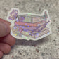 Book Stack - Holographic Sticker